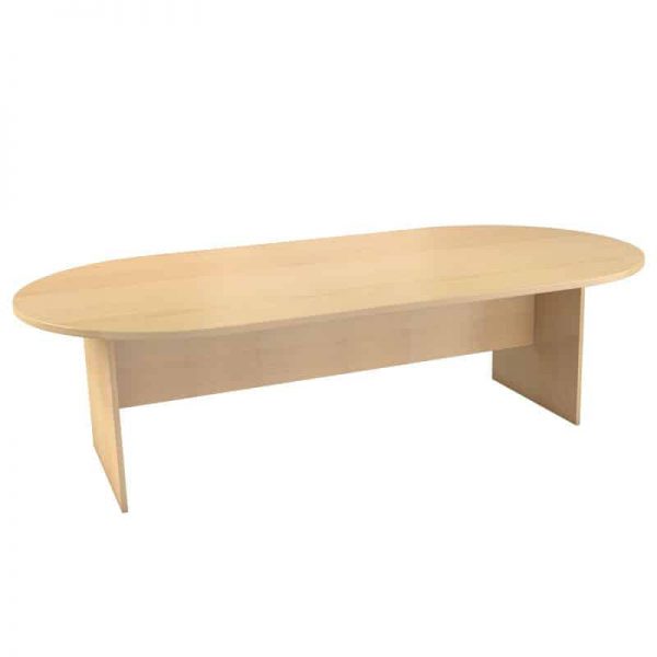 Oval Table with Panel Legs